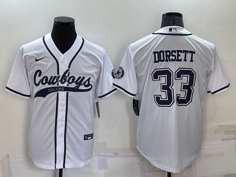 Men Dallas Cowboys #33 Dorsett White 2022 Nike Co branded NFL Jersey->dallas cowboys->NFL Jersey